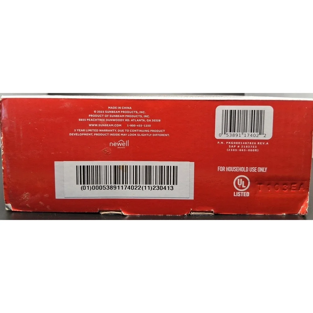2023 Sunbeam King Size Heating Pad 12 IN x 24 IN‎ Heating Pad with Cover